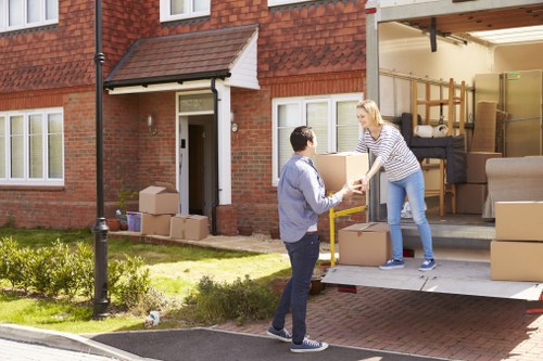 Professional removal company team completing a safe and organised move