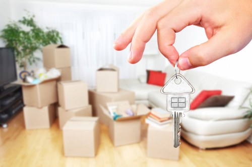 Moving crew handling furniture with care during an Edgware relocation