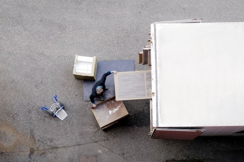 Manager reviewing a formal complaint in a removals office