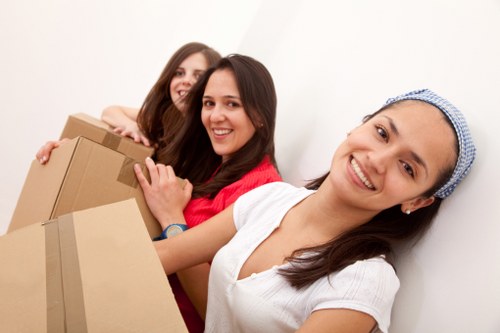 Storage and packing supplies used by removal companies in Edgware