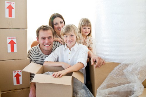 Business relocation planning for an office move in Edgware with desks and office supplies