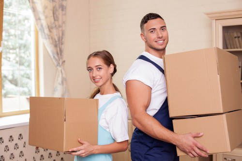 Local removal van service operating in Edgware streets