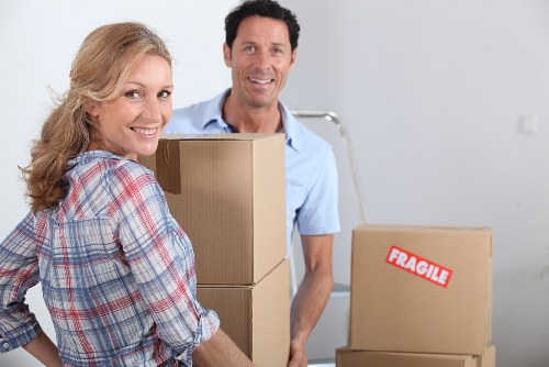 Edgware office relocation team handling furniture and IT equipment during a business move